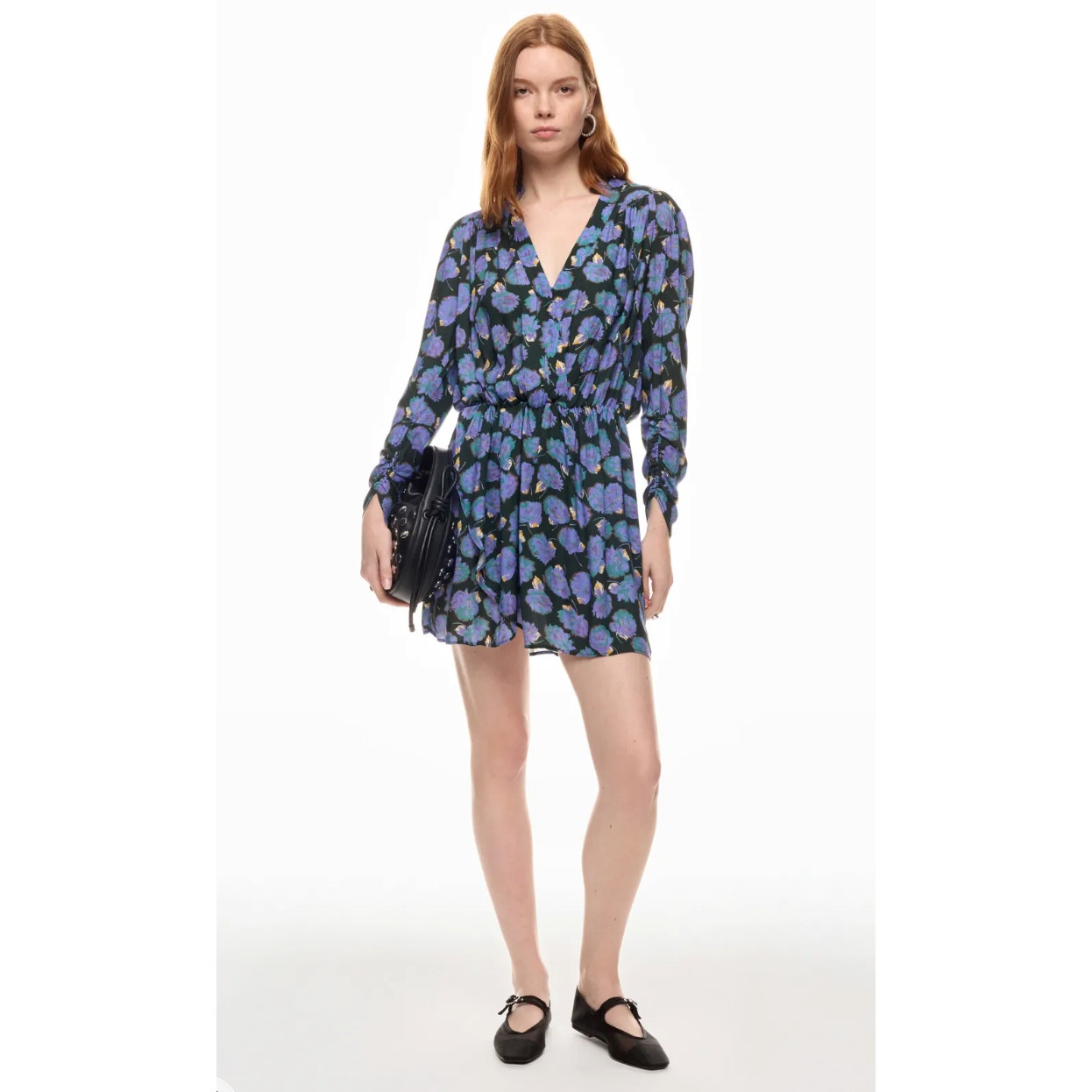 Zadig & Voltaire Reveal Roses Lavender Dress Size L